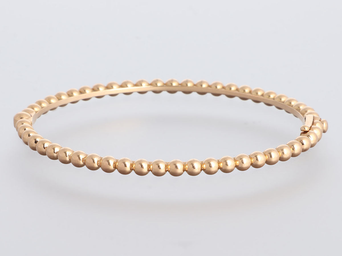Perlée couleurs bracelet, large model 18K rose gold, Carnelian, Diamond - Van  Cleef & Arpels