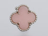 Van Cleef & Arpels Pink Opal Vintage Alhambra Pierced Earrings