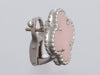 Van Cleef & Arpels Pink Opal Vintage Alhambra Pierced Earrings