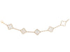 Van Cleef & Arpels 18K Yellow Gold 5-Motif MOP Vintage Alhambra Bracelet