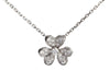 Van Cleef & Arpels 18K White Gold Diamond Mini Frivole Necklace