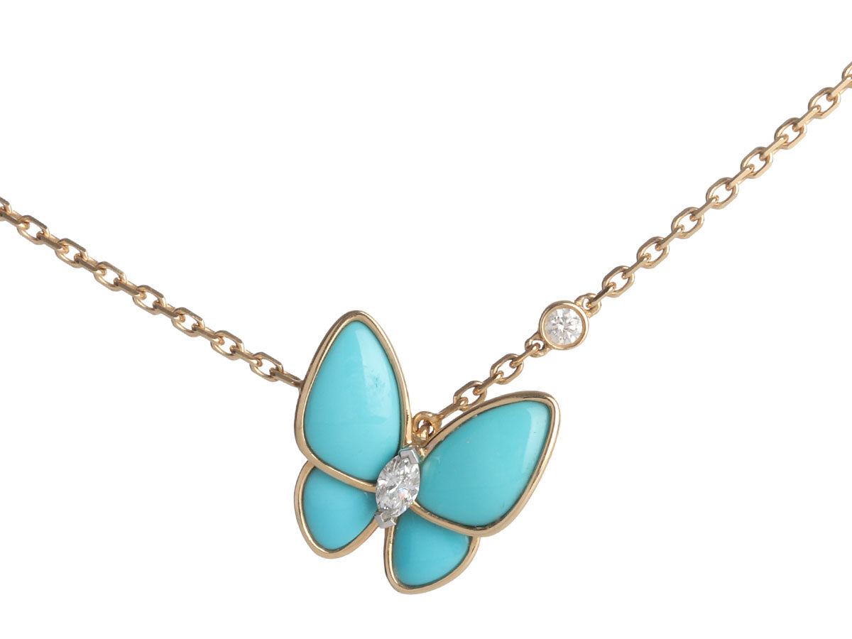 Buy Turquoise Clover Necklace Online In India - Etsy India