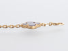 VCA 18K Yellow Gold Diamond and Blue Sèvres Porcelain Vendôme Vintage Alhambra 50th Anniversary Bracelet