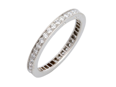 Van Cleef & Arpels Platinum Diamond Romance Wedding Band