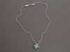 Van Cleef & Arpels 18K White Gold Green Celadon and Diamond 2022 Holiday Vintage Alhambra Necklace