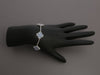 Van Cleef & Arpels 18K White Gold Chalcedony 5-Motif Vintage Alhambra Bracelet