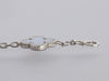 Van Cleef & Arpels 18K White Gold Chalcedony 5-Motif Vintage Alhambra Bracelet