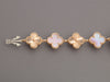 Van Cleef & Arpels 18K Rose Gold Mother of Pearl Sweet Alhambra Watch 23mm