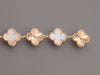 Van Cleef & Arpels 18K Rose Gold Mother of Pearl Sweet Alhambra Watch 23mm