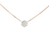 Van Cleef & Arpels 18K Rose Gold Diamond Fleurette Necklace