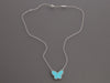 Van Cleef & Arpels 18K White Gold Turquoise Lucky Alhambra Butterfly Necklace