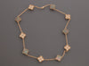 Van Cleef & Arpels 18K Rose Gold Diamond and Gray MOP Vintage Alhambra 50th Anniversary Necklace