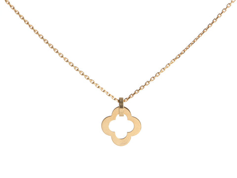 Van Cleef & Arpels 18K Yellow Gold Byzantine Alhambra Necklace