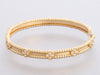 Van Cleef & Arpels 18K Yellow Gold Diamond Perlée Sweet Clovers Bracelet