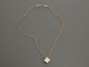 Van Cleef & Arpels 18K Yellow Gold MOP Vintage Alhambra Pendant Necklace