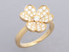 Van Cleef & Arpels Small 18K Yellow Gold Diamond Frivole Ring