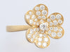 Van Cleef & Arpels Small 18K Yellow Gold Diamond Frivole Ring