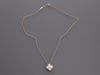 Van Cleef & Arpels 18K Yellow Gold MOP Vintage Alhambra 2012 Holiday Pendant Necklace