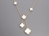 Van Cleef & Arpels 18K Yellow Gold MOP 6-Motif Magic Alhambra Necklace