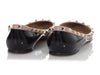 Valentino Black Patent Rockstud Ballerinas