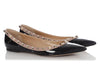 Valentino Black Patent Rockstud Ballerinas