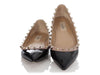 Valentino Black Patent Rockstud Ballerinas