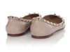 Valentino Beige Patent Rockstud Ballerinas