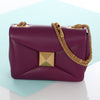 Valentino Purple One Stud Chain Bag
