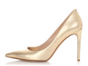 Valentino Gold Leather Pumps
