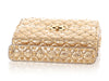 Valentino Medium Dark Gold Python Rockstud Spike Bag