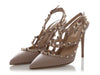 Valentino Poudre Rockstud Ankle Strap Pumps