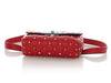 Valentino Red Quilted Rockstud Belt Bag