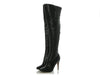 Valentino Black Leather Knee-High Boots