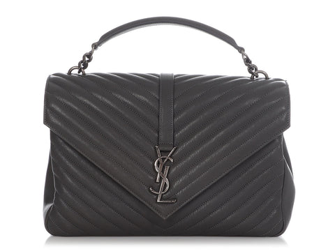 Saint Laurent Large Gray College Bag