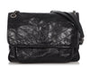Saint Laurent Medium Black Crinkled Calfskin Niki
