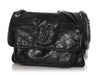 Saint Laurent Medium Black Crinkled Calfskin Niki