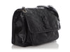 Saint Laurent Medium Black Crinkled Calfskin Niki