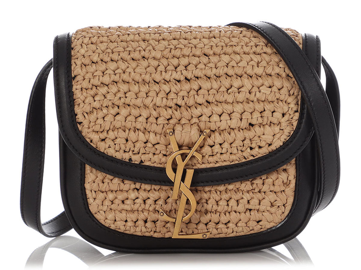 Kaia Small Leather Shoulder Bag in Black - Saint Laurent