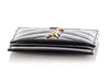 Saint Laurent Black Matelassé Cassandre Card Holder