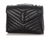Saint Laurent Medium So Black Matelassé Calfskin Loulou
