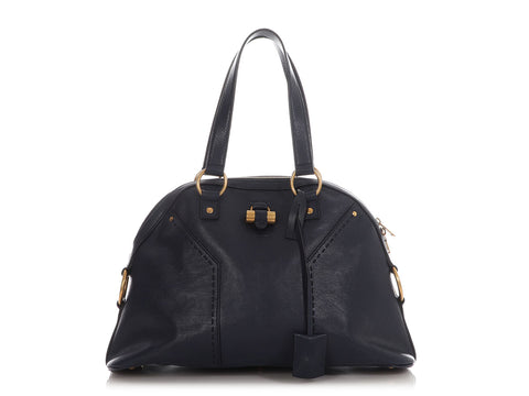 YSL Medium Navy Muse