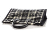 Saint Laurent Black and White Plaid Rive Gauche Tote