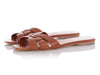 Saint Laurent Tan Leather Slides