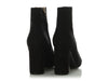 Saint Laurent Black Suede LouLou 95 Zip Ankle Boots