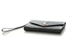 Saint Laurent Black Grain de Poudre Matelassé Cassandre Flap Pouch