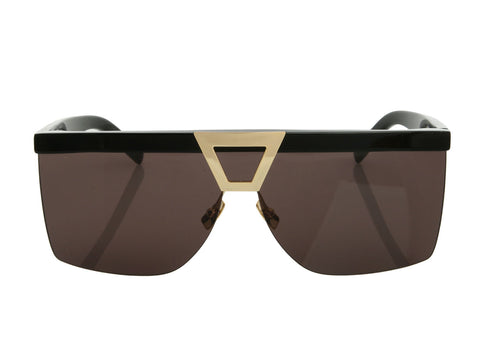 Saint Laurent Black Palace Shield Sunglasses
