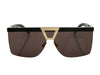 Saint Laurent Black Palace Shield Sunglasses
