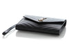 Saint Laurent Black Matelassé Grain de Poudre Cassandre Pouch