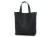 Saint Laurent Black Leather Toy Shopping Tote