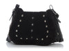 Yves Saint Laurent Fur & grommets leather satchel